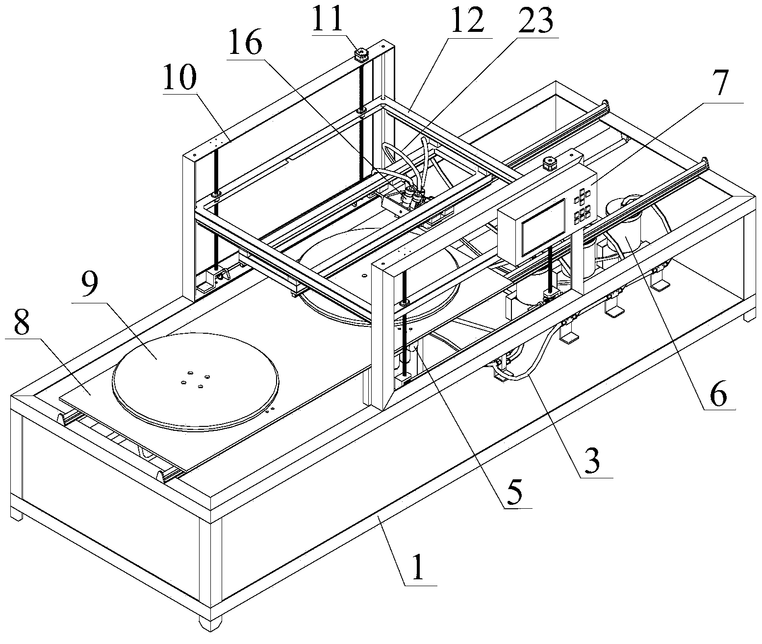 Three-dimensional food extruding and forming machine