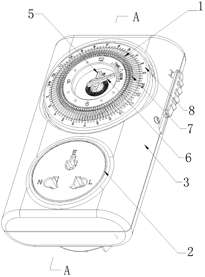 Timer with clock function