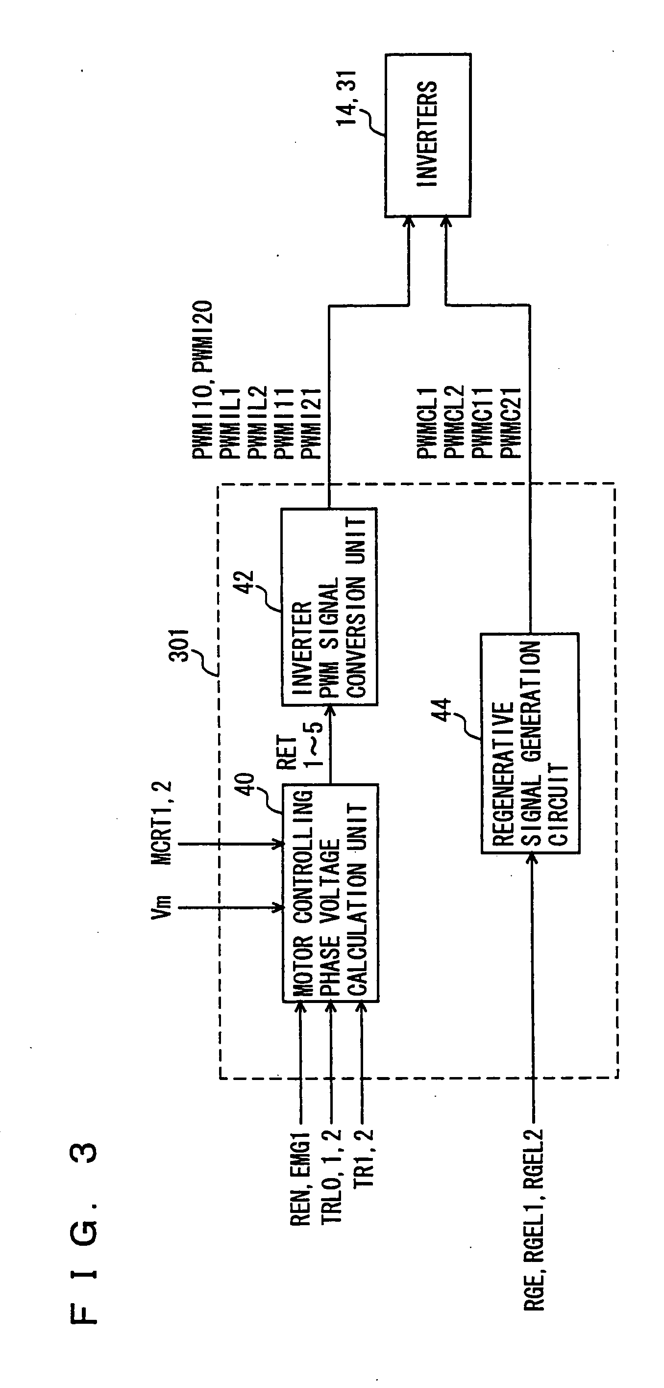 Motor drive apparatus, hybrid vehicle drive apparatus using the same, and computer readable recording medium recorded with program for causing computer to perform control of motor drive apparatus