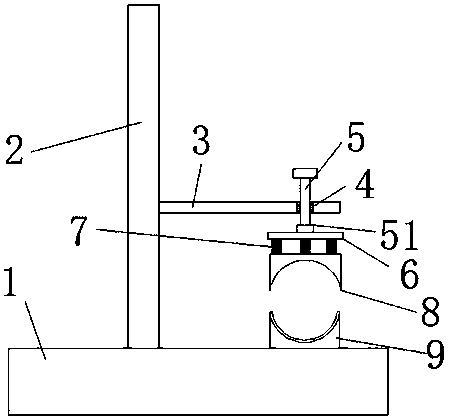 Device for grinding burrs in inner cavities of driving axles of new energy automobiles