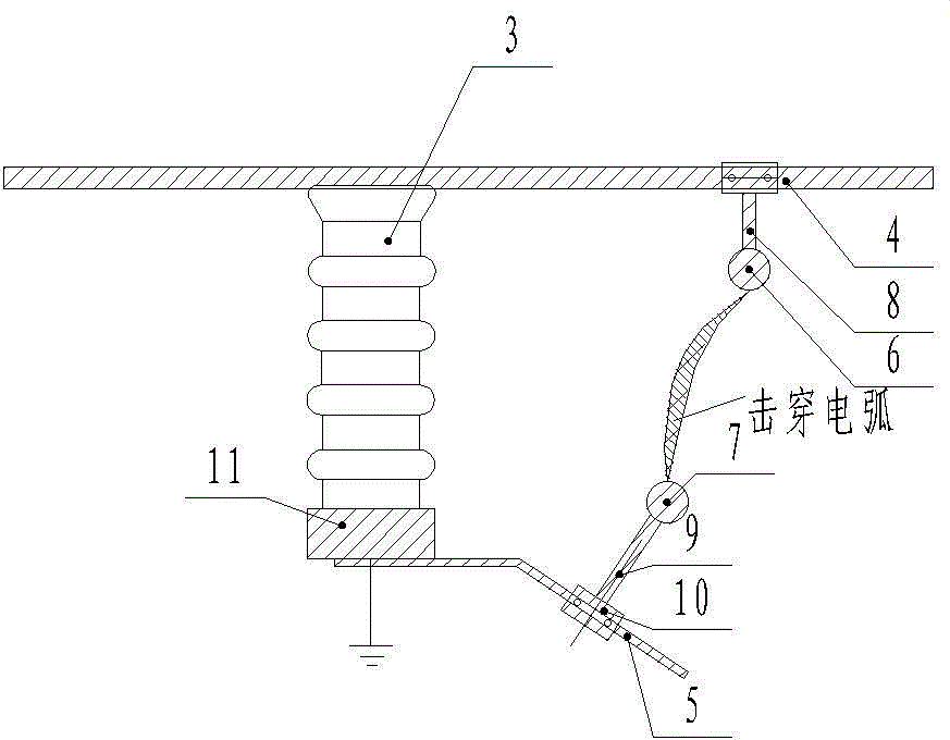 Method for calculating protective gap distance based on Weibull distribution