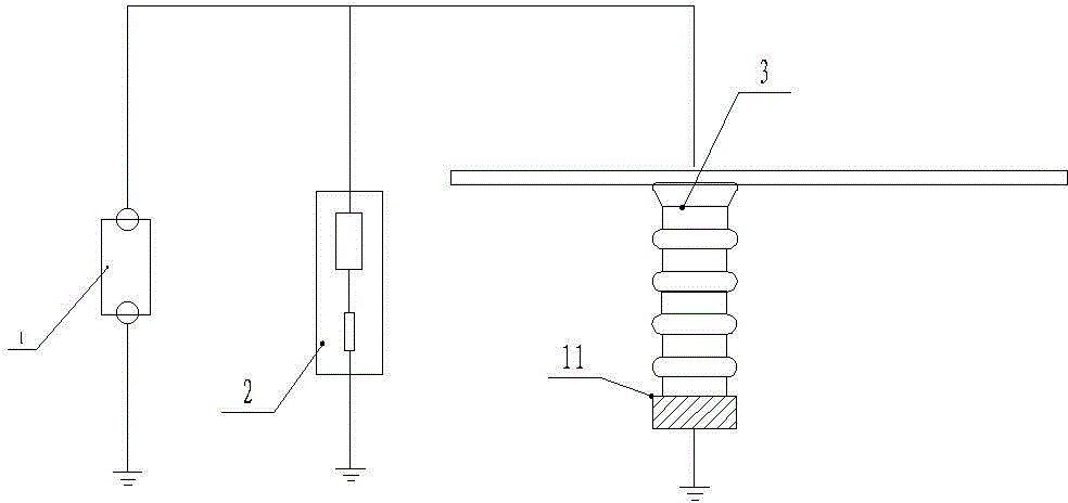 Method for calculating protective gap distance based on Weibull distribution