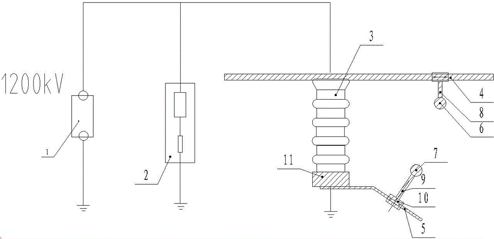 Method for calculating protective gap distance based on Weibull distribution