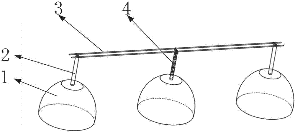 Movable telegraph pole which is based on control of pneumatic motor and used for easily collapsing ground