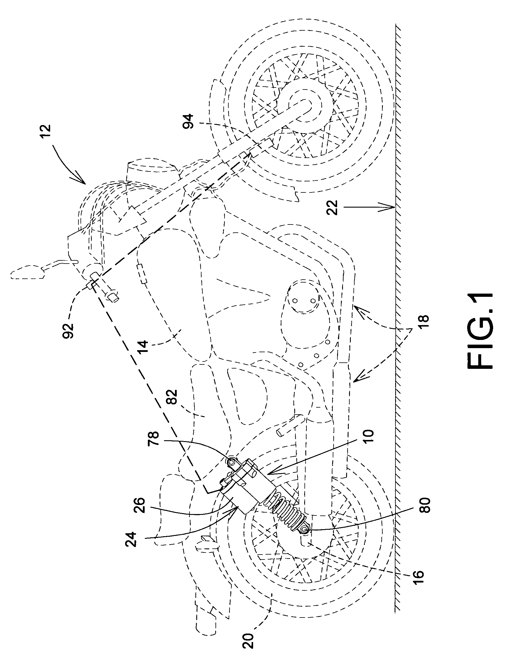 Vehicle height adjustment suspension device