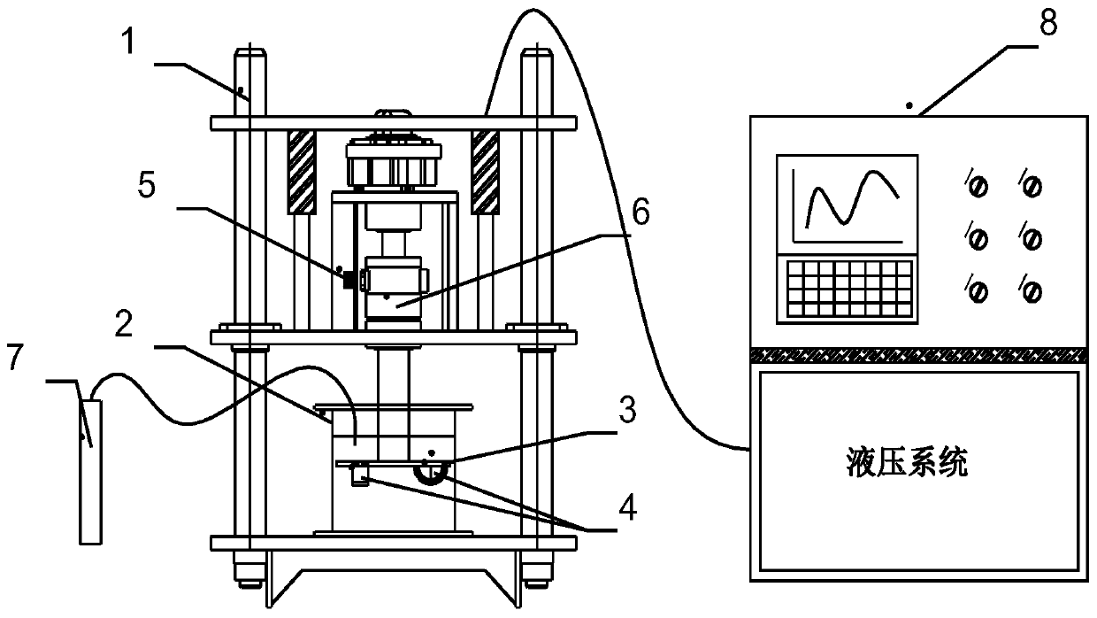 Test device and method for measuring wear coefficient of shield cutter in river-crossing sea sand layer