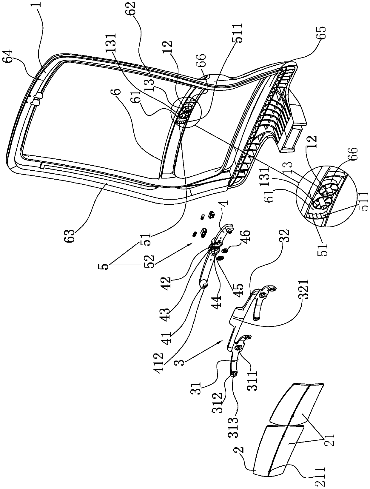 Chair and lifting mechanism therefor