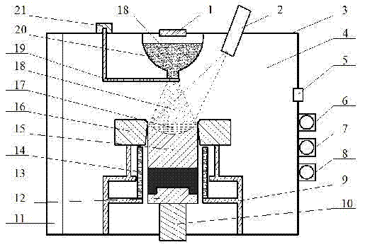 Method and device for coupling and purifying polysilicon and removing phosphorus and metal with electron beams