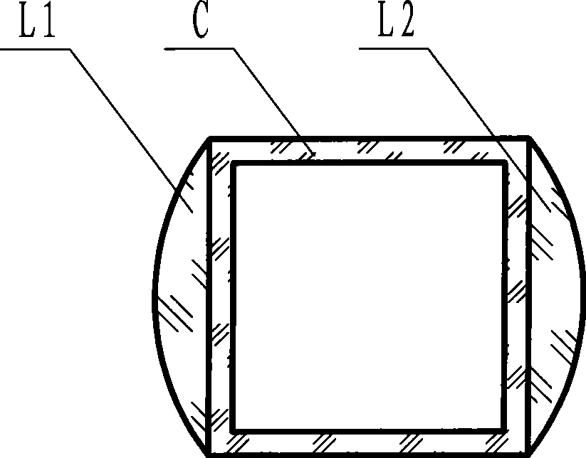 Sample pool for testing graininess of granule