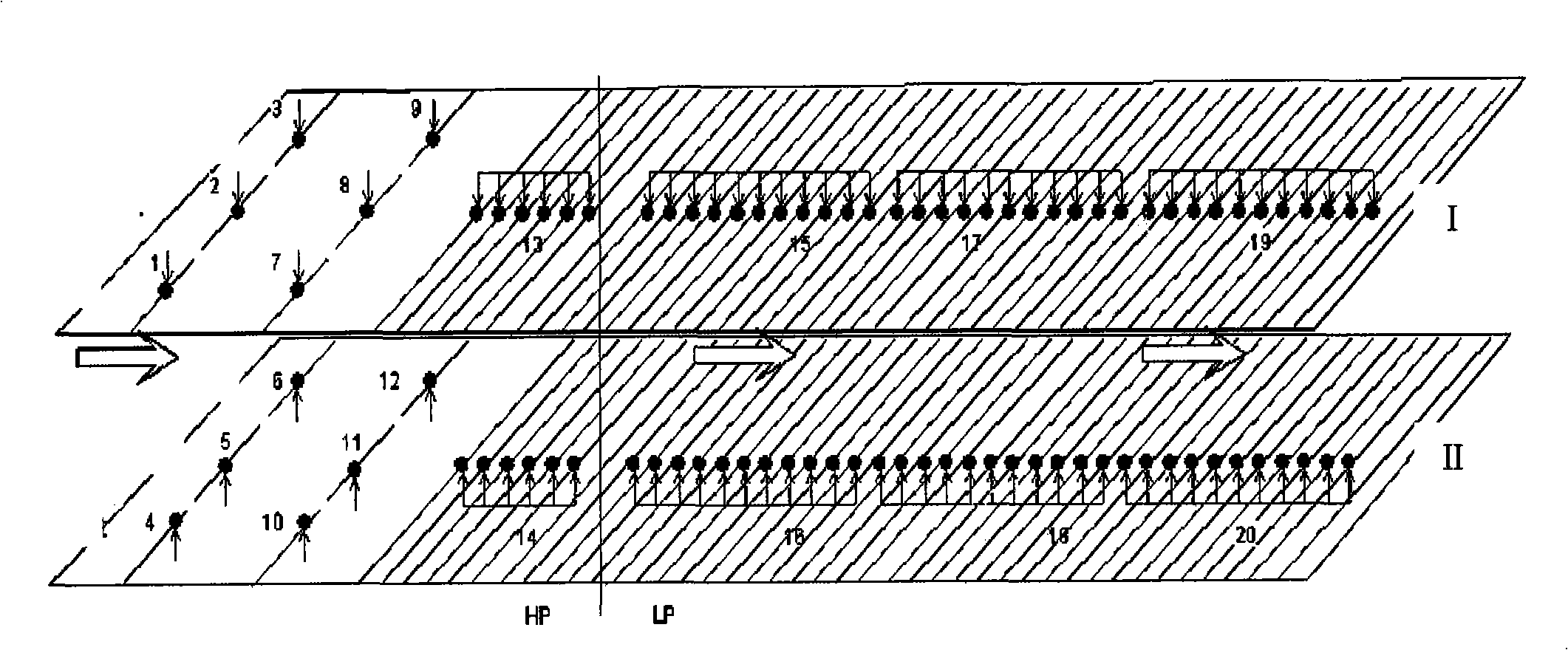 Accelerated cooling process of quenching machine for enhancing intensity of normalized steel plate