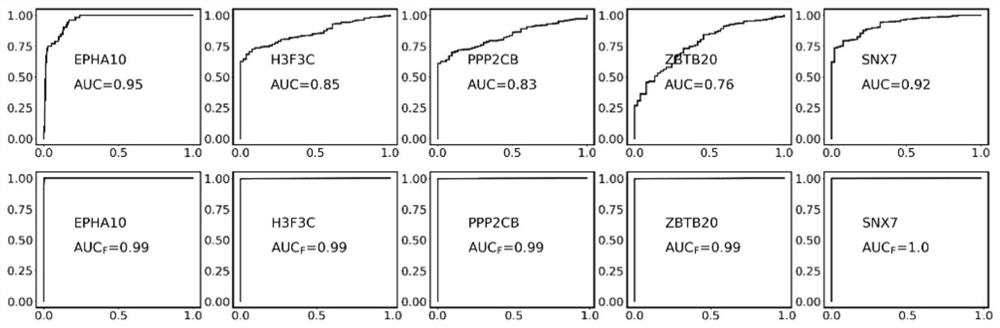 A method for selecting complementary differentially expressed genes based on mvauc