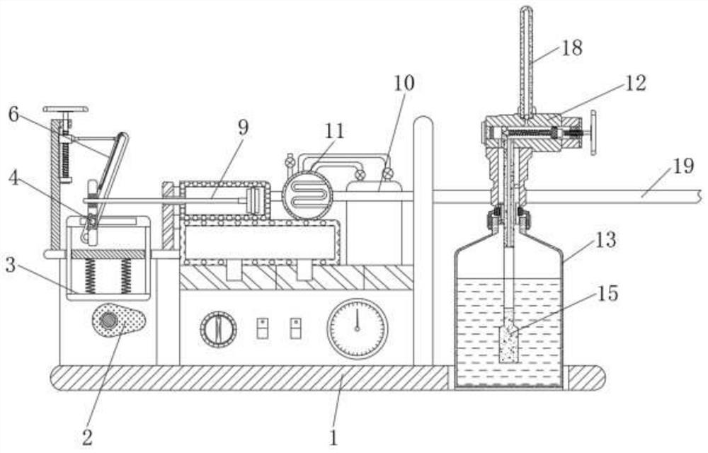 Intraoperative oxygen supply adjusting device for respiratory failure patients in respiratory medicine