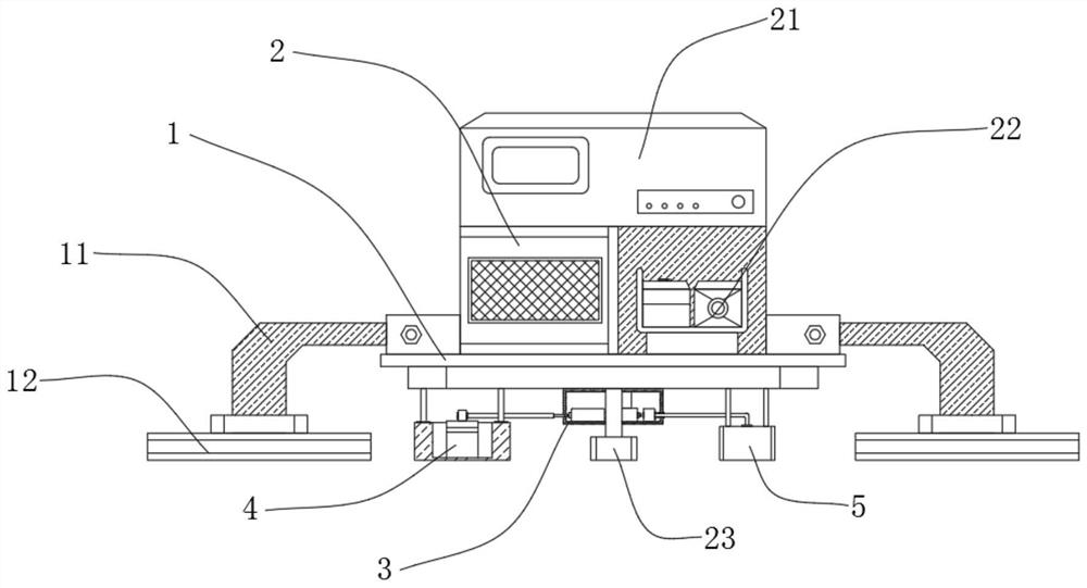 A railway track derusting device with pretreatment function