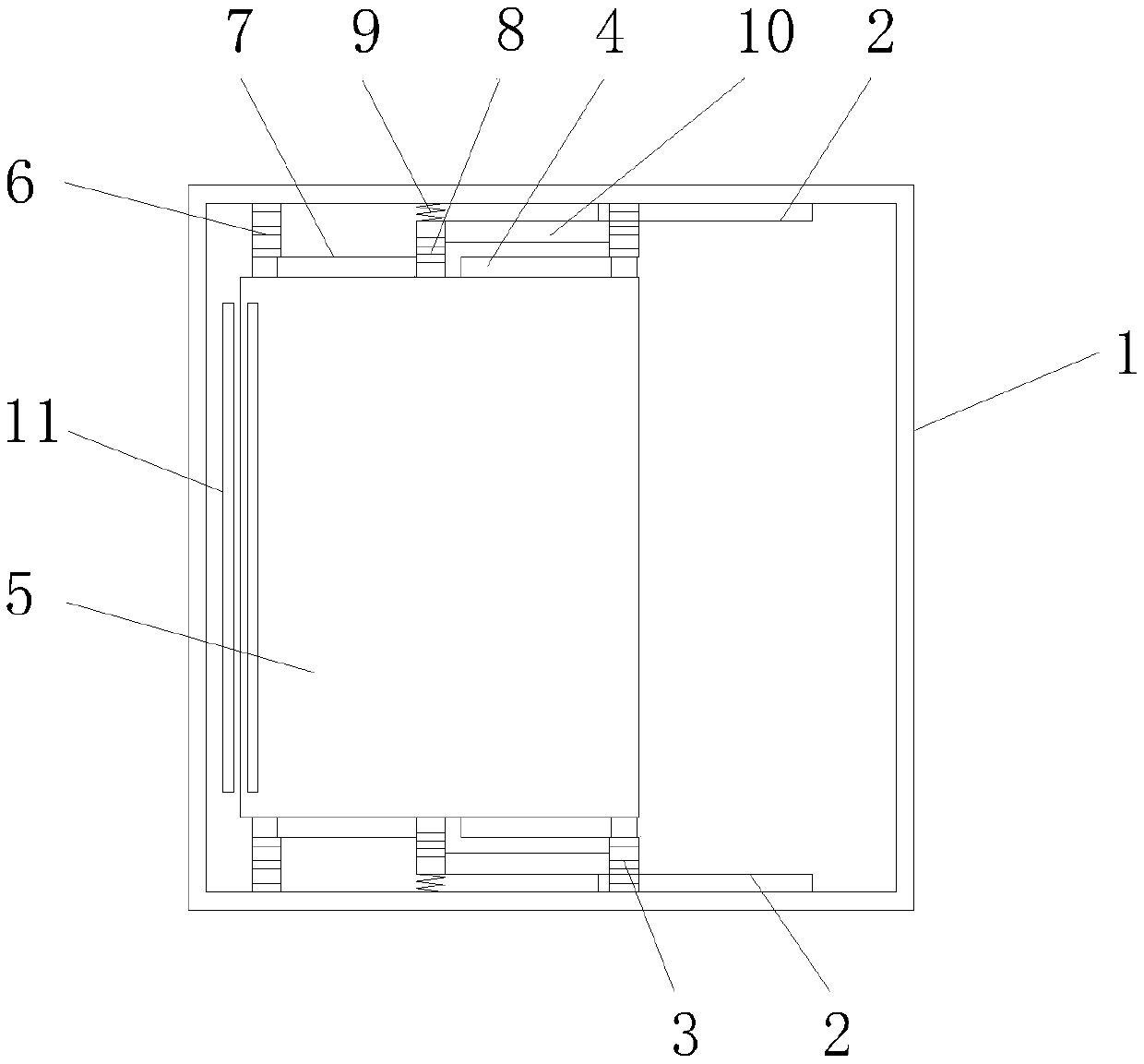 Hidden type wardrobe with back room blank door