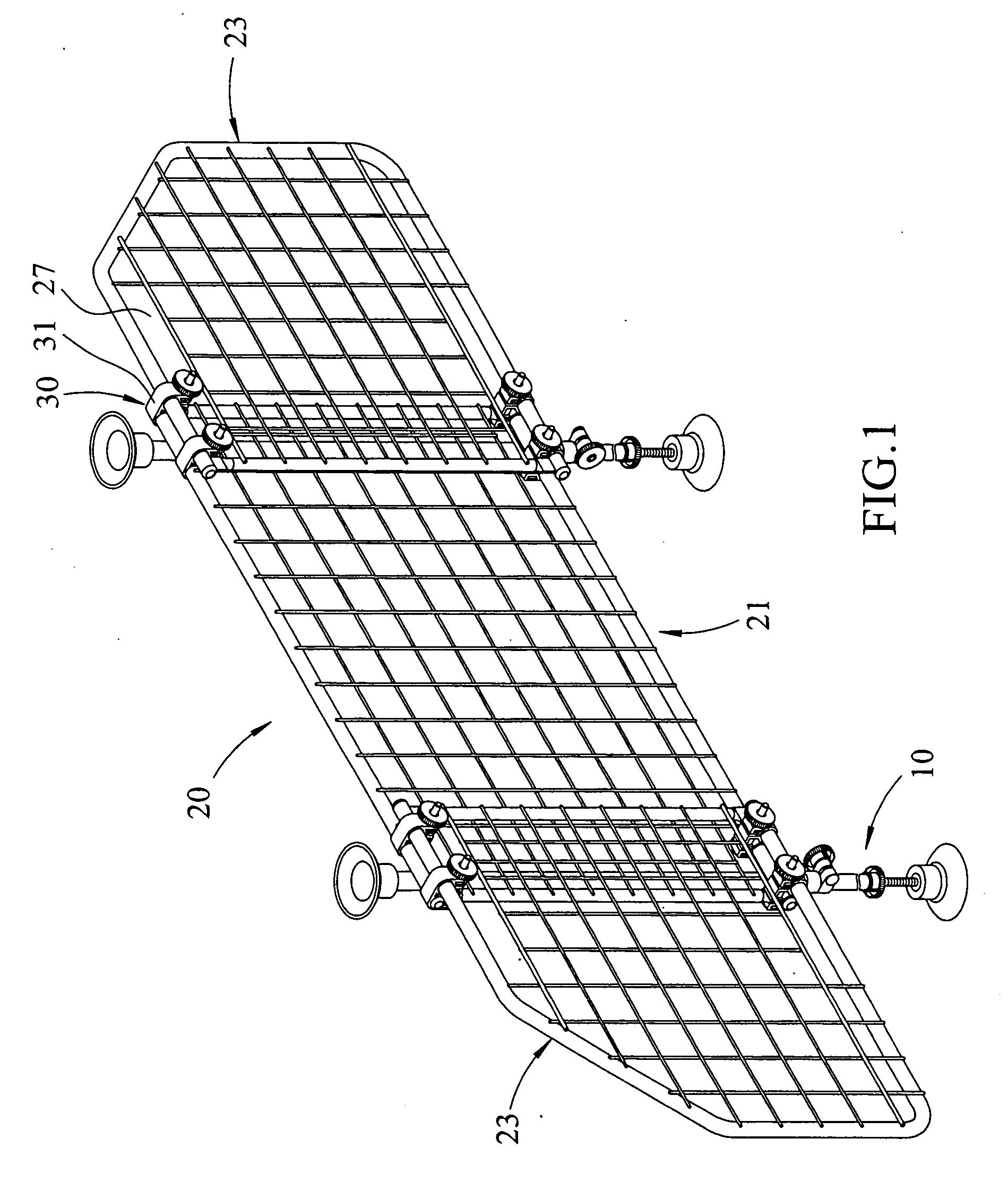 Width adjustable car barrier