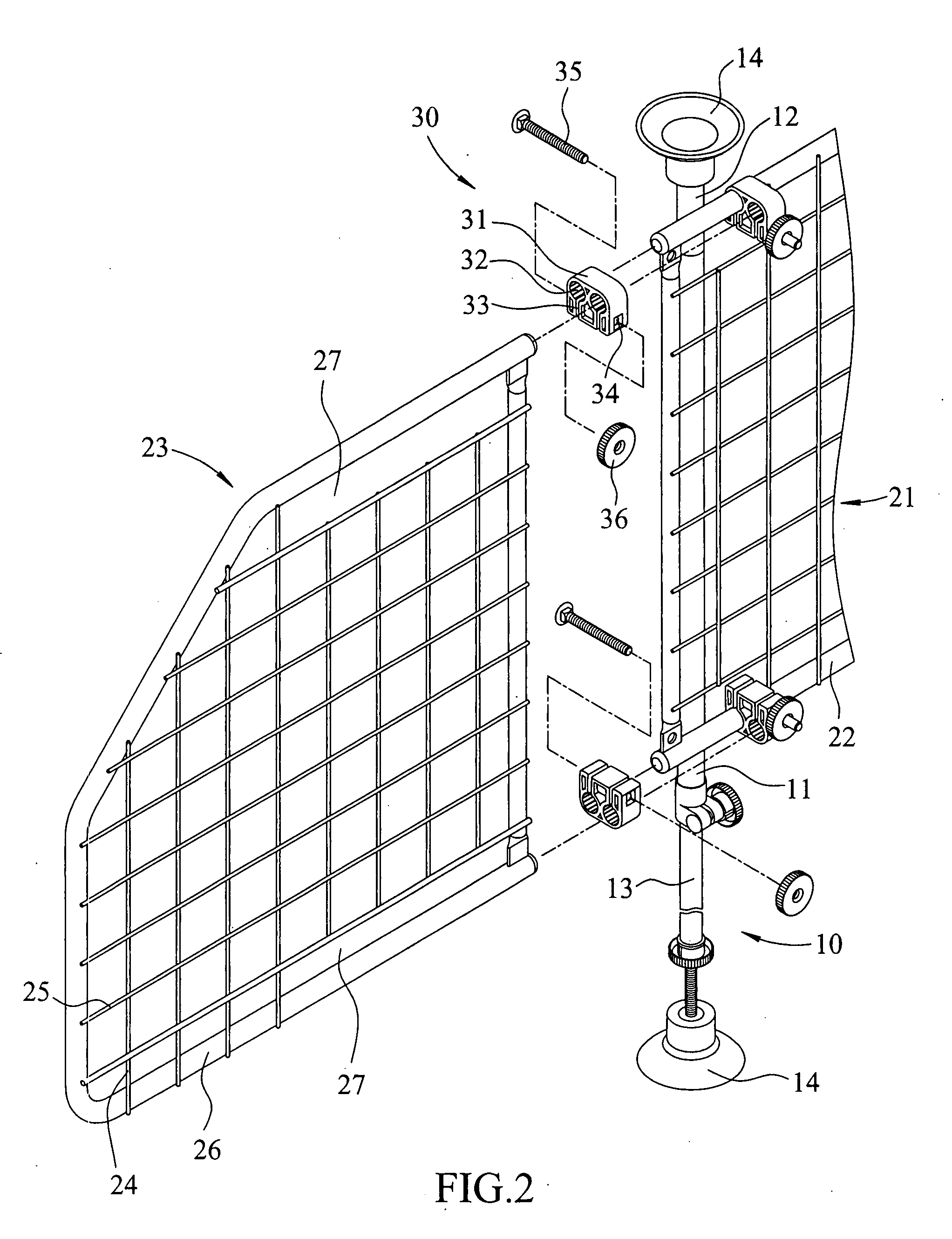 Width adjustable car barrier