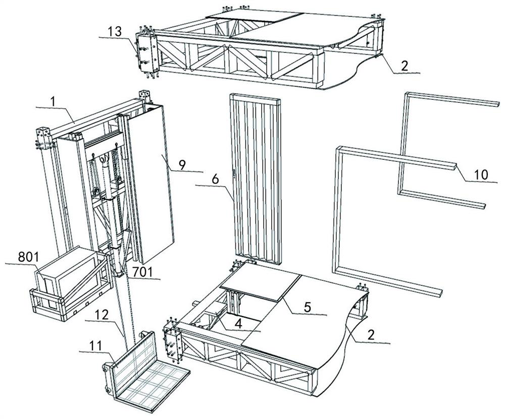 Assembly type hydraulic elevator