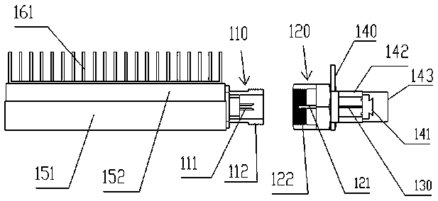 Semiconductor microwave oven and semiconductor microwave generator connecting structure for same