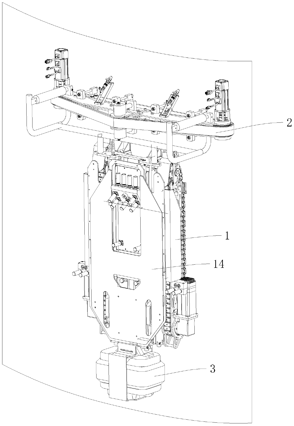 Wall cleaning robot for cleaning fan tower drum