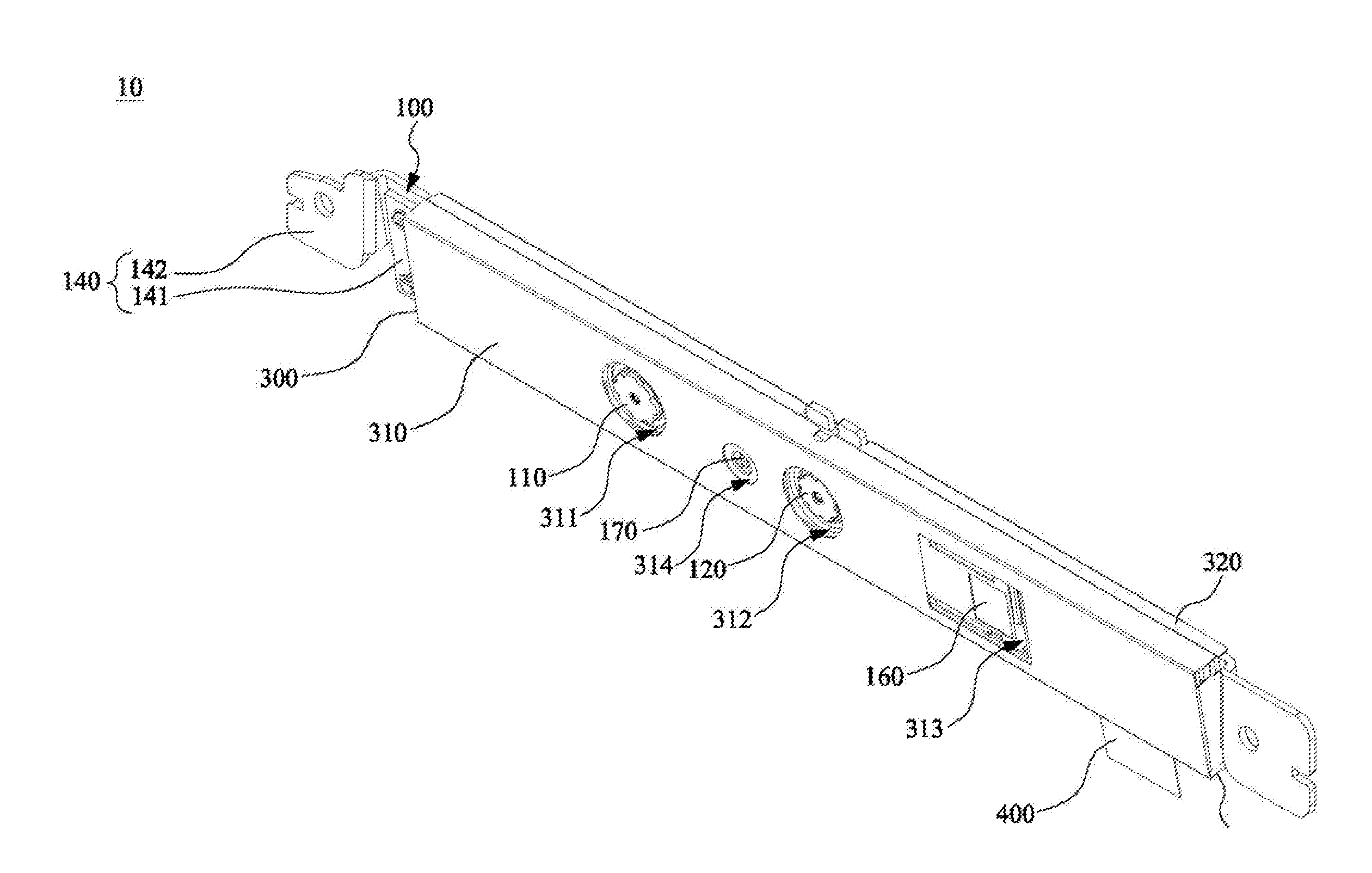 Electronic device and image building module thereof