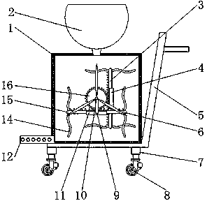 Pesticide spraying device for tomato planting in saline-alkali soil