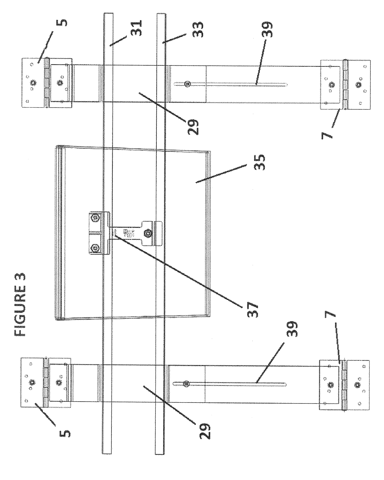 Garage door storage system