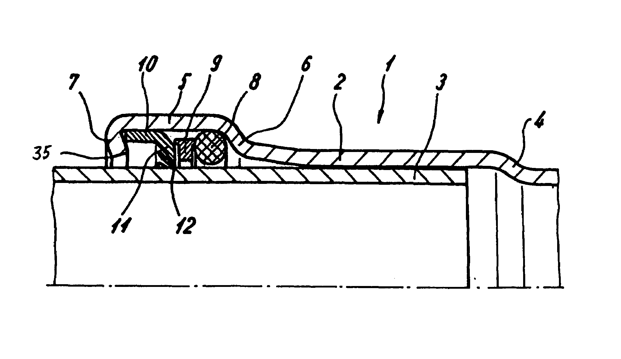 Pressed-connection arrangement