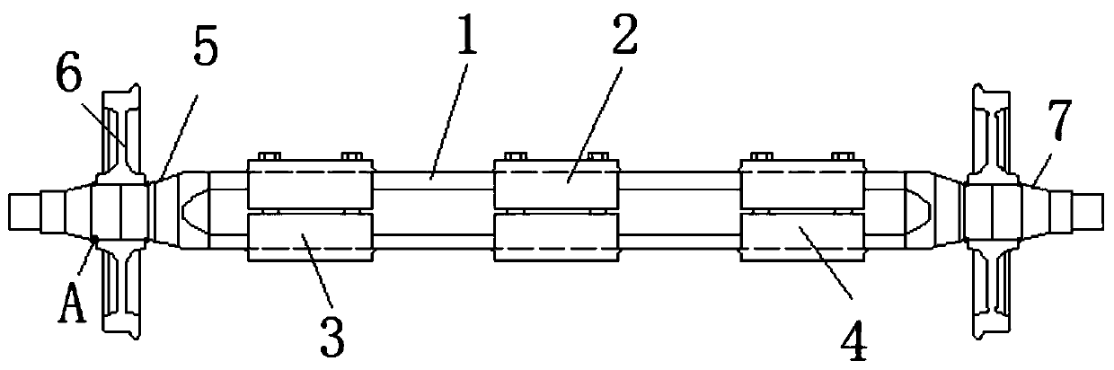 A motor vehicle axle capable of changing stress state