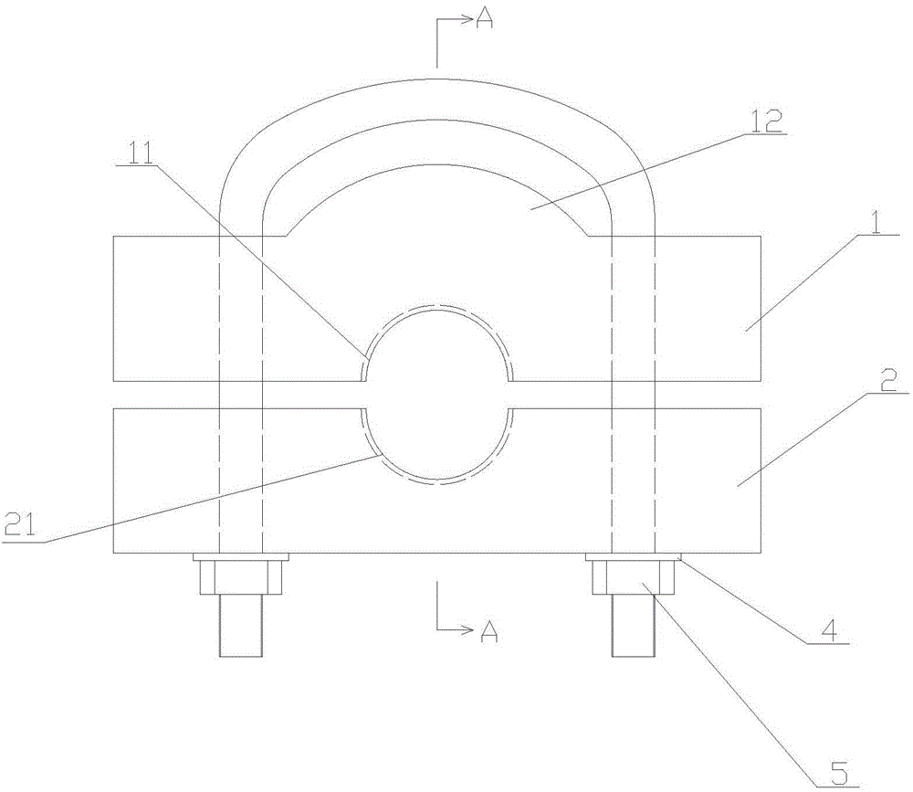 Porcelain clamping plate of insulated wire