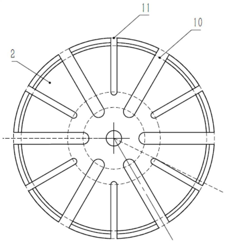 Ferromagnetic material-based longitudinal magnetic contact of vacuum arc-extinguishing chamber