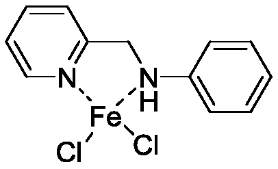 Aryl substituted pyridylamine iron-based catalyst and preparation method and application thereof