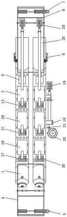 High-efficient comprehensive water recycling dyeing vat