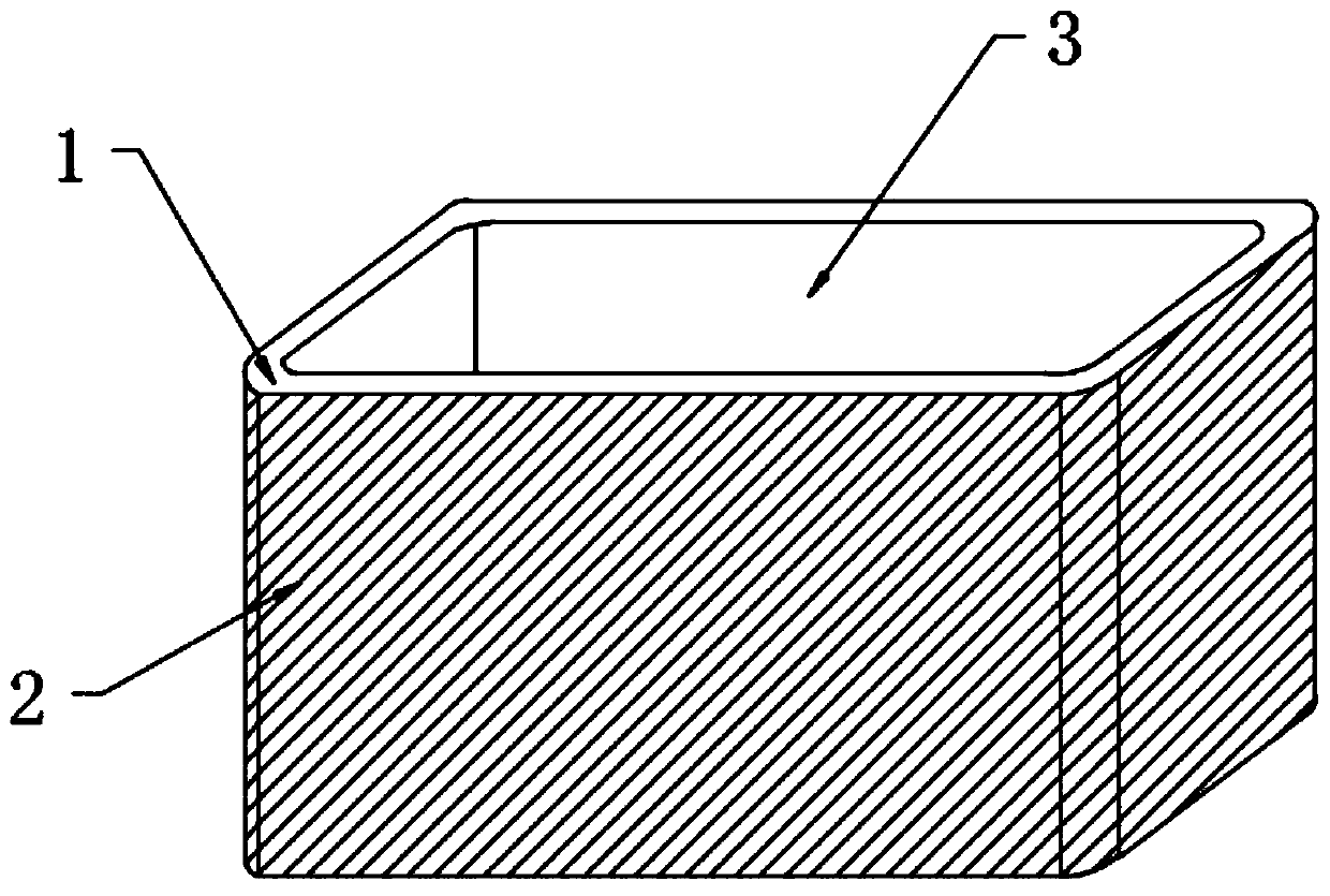 Double-layer PE large-scale hollow blow molding barrel and production process thereof