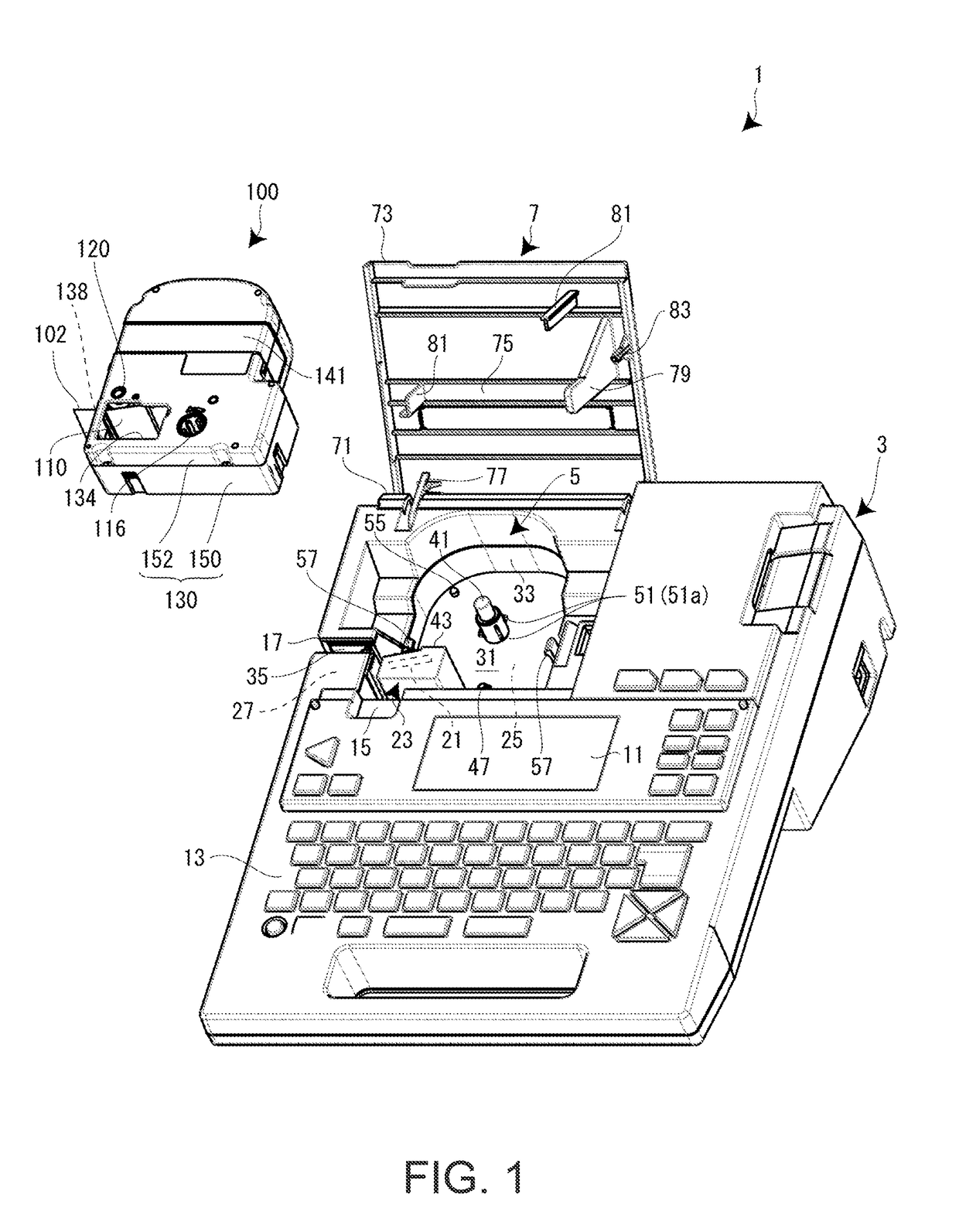 Tape printing apparatus and tape printing system