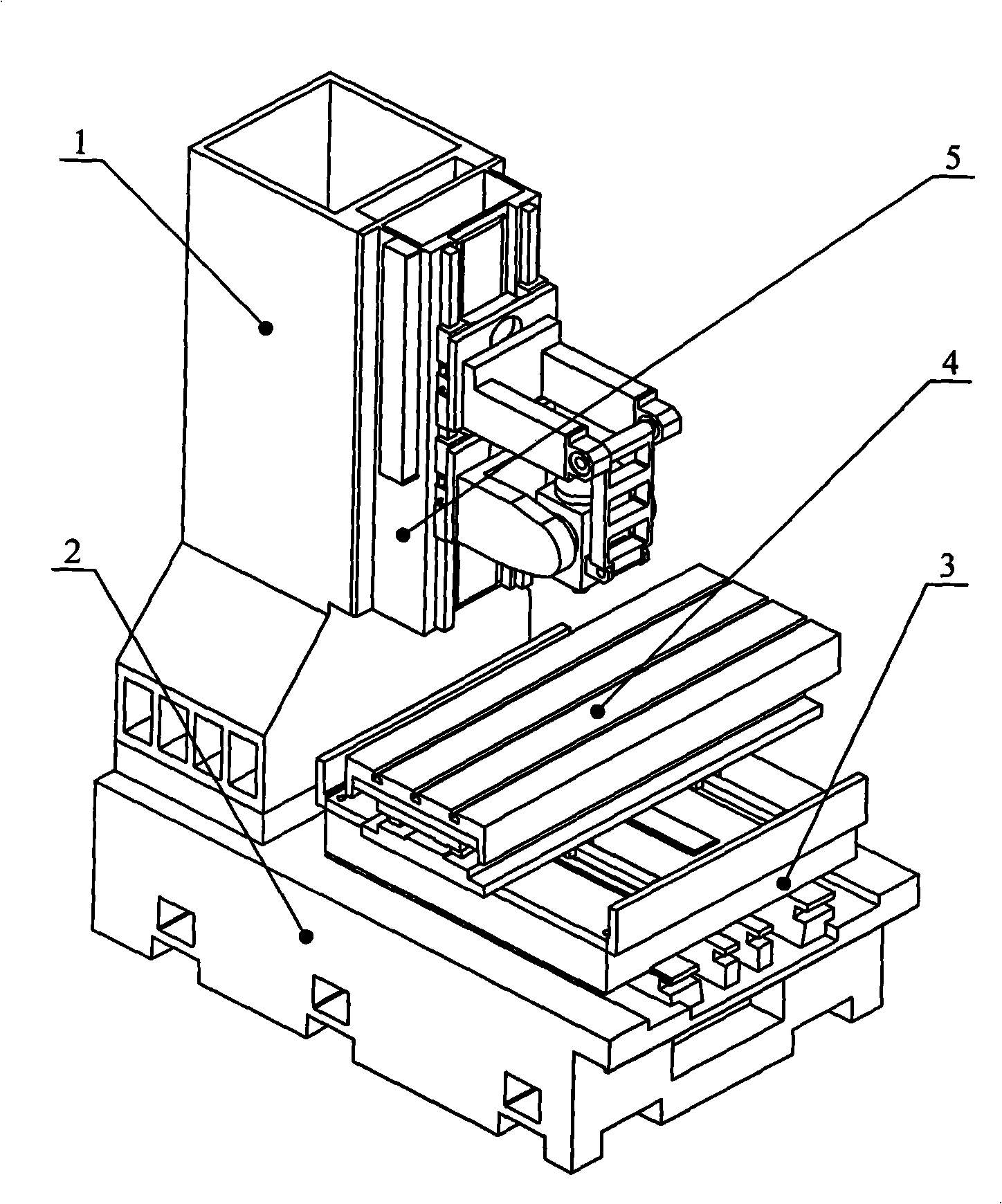 Linear electric motor driven four-shaft linkage numerical control machine