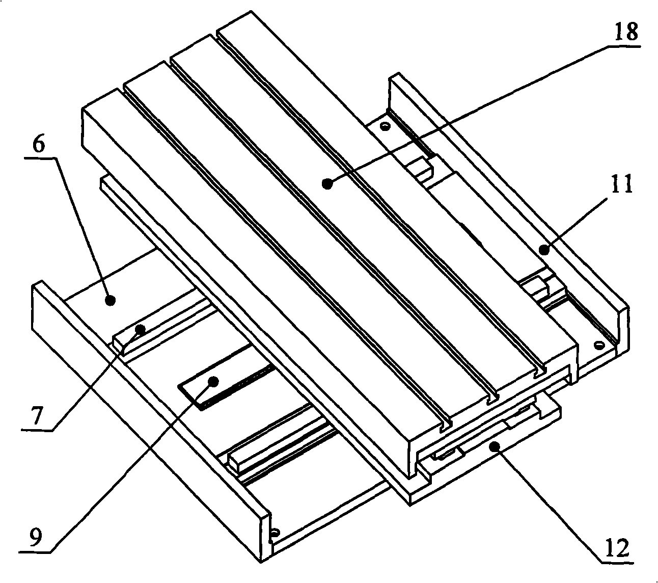 Linear electric motor driven four-shaft linkage numerical control machine