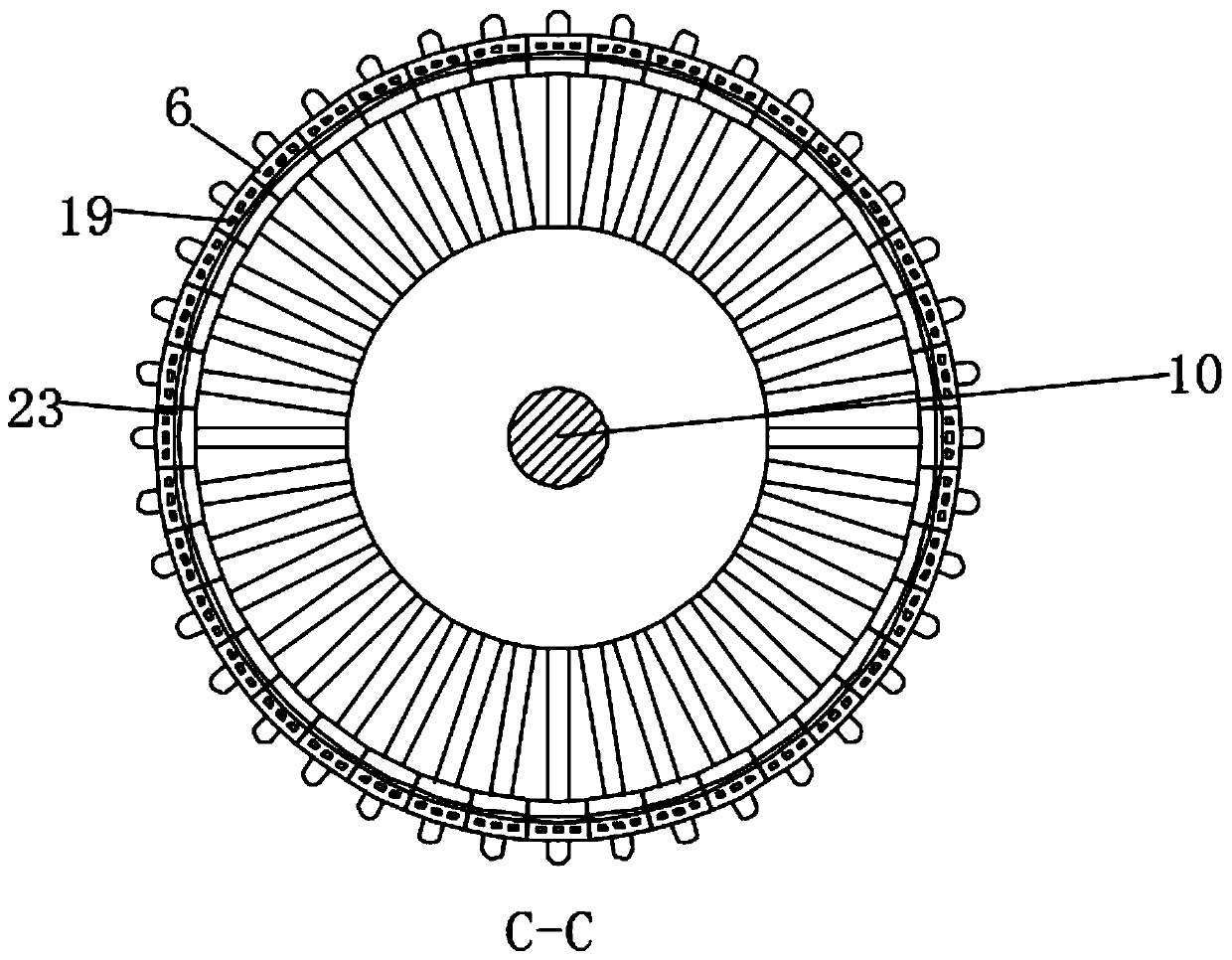 Umbrella type anastomat for laparoscope