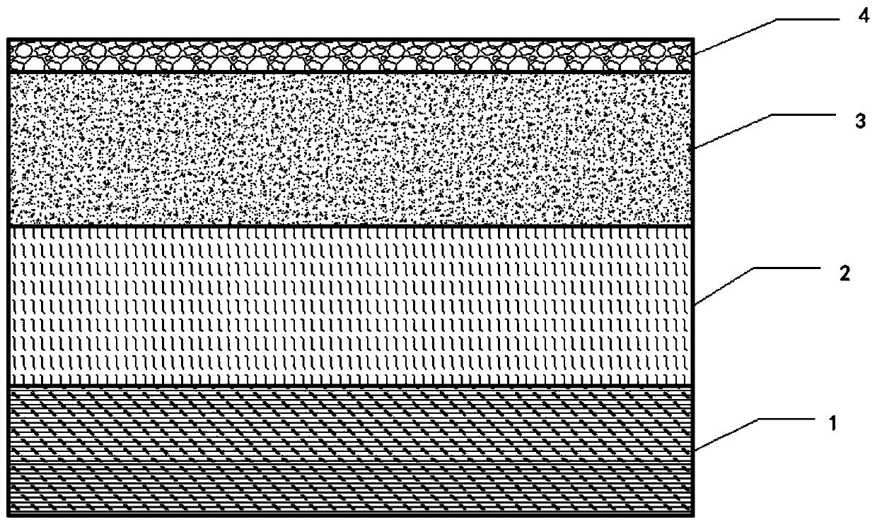 Organic fertilizer brick with four-layer structure and preparation method thereof