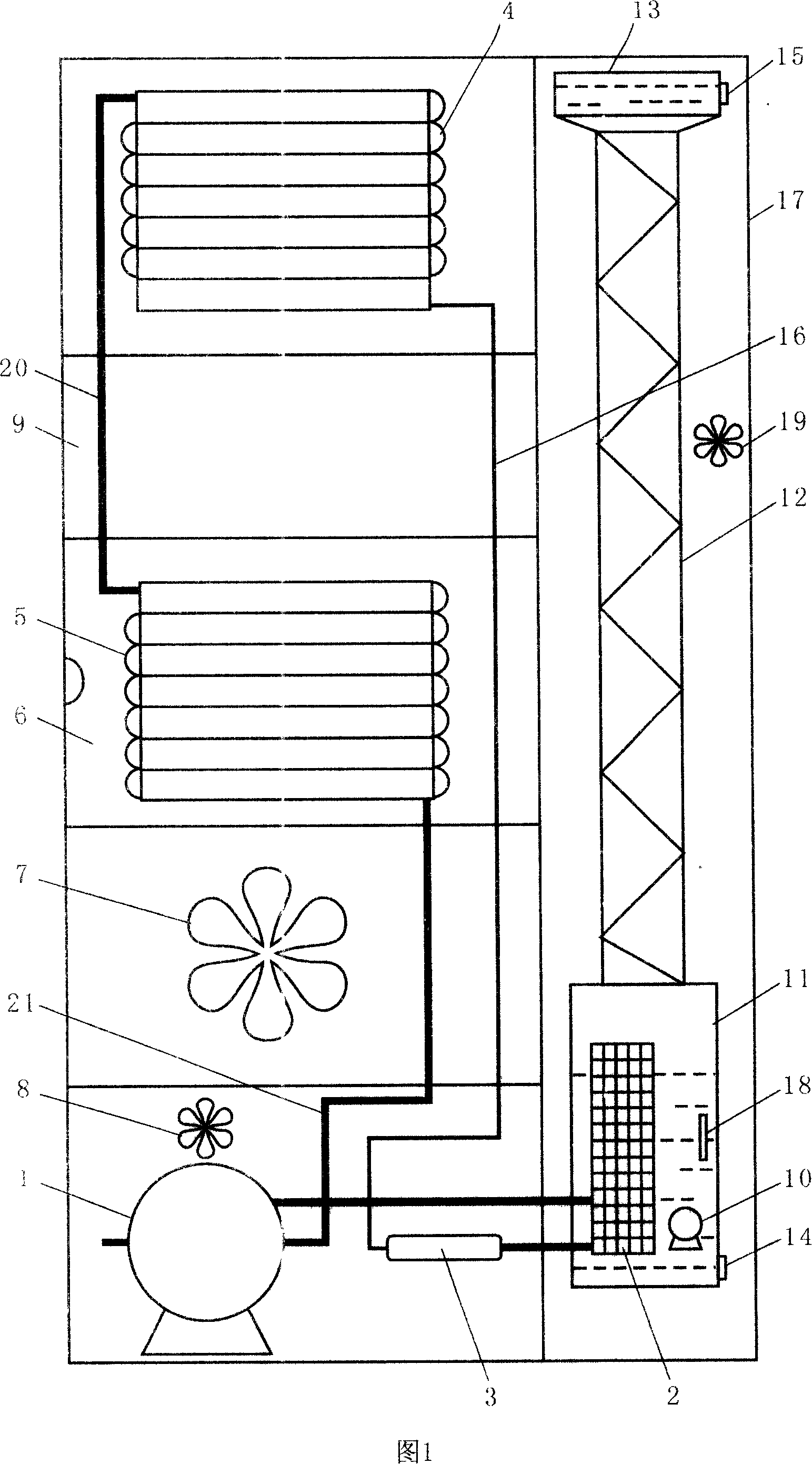 Integral movable multifunctional energy-saving air conditioner