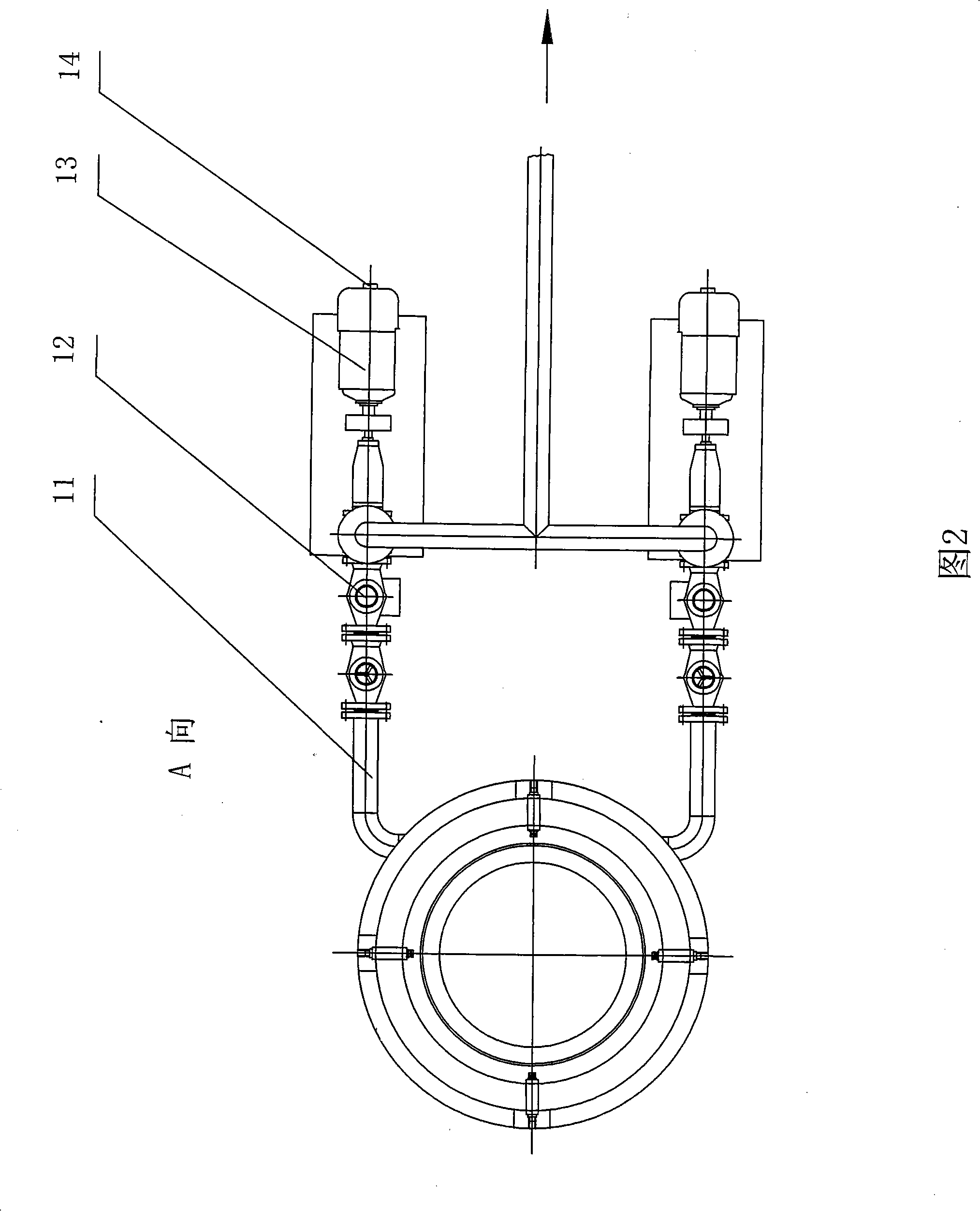 Mineral slurry flux on-line detecting device and multi-parameter on-line detecting integrated system