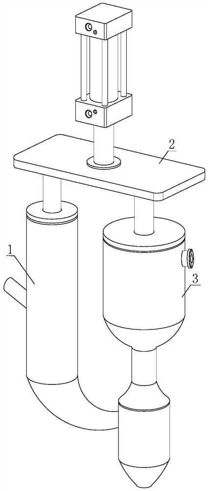 Toner extrusion spray device with anti-clogging mechanism