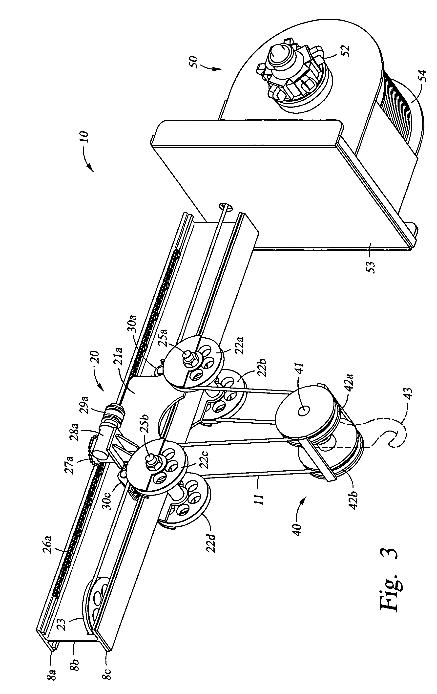 Compact hoist for drilling or workover rig