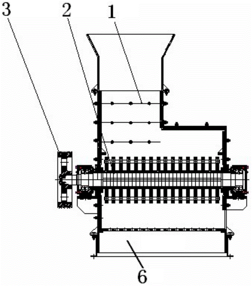 Crushing and sorting method of domestic garbage