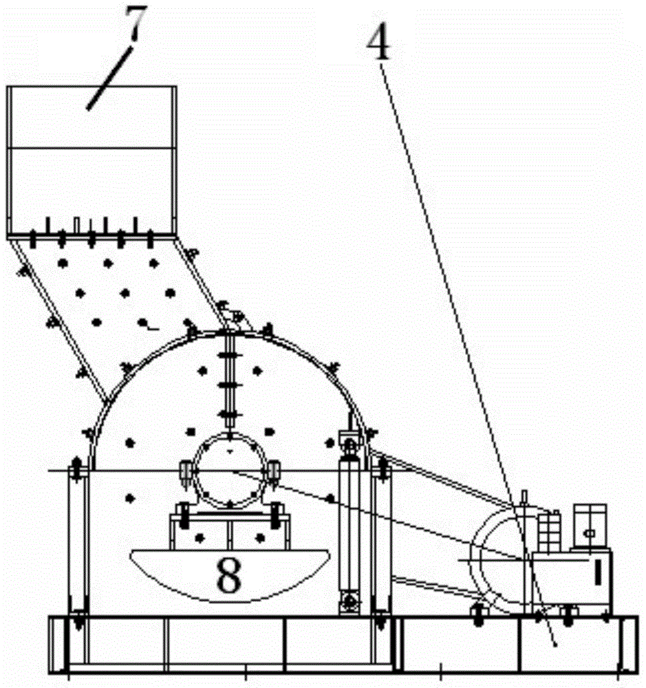 Crushing and sorting method of domestic garbage