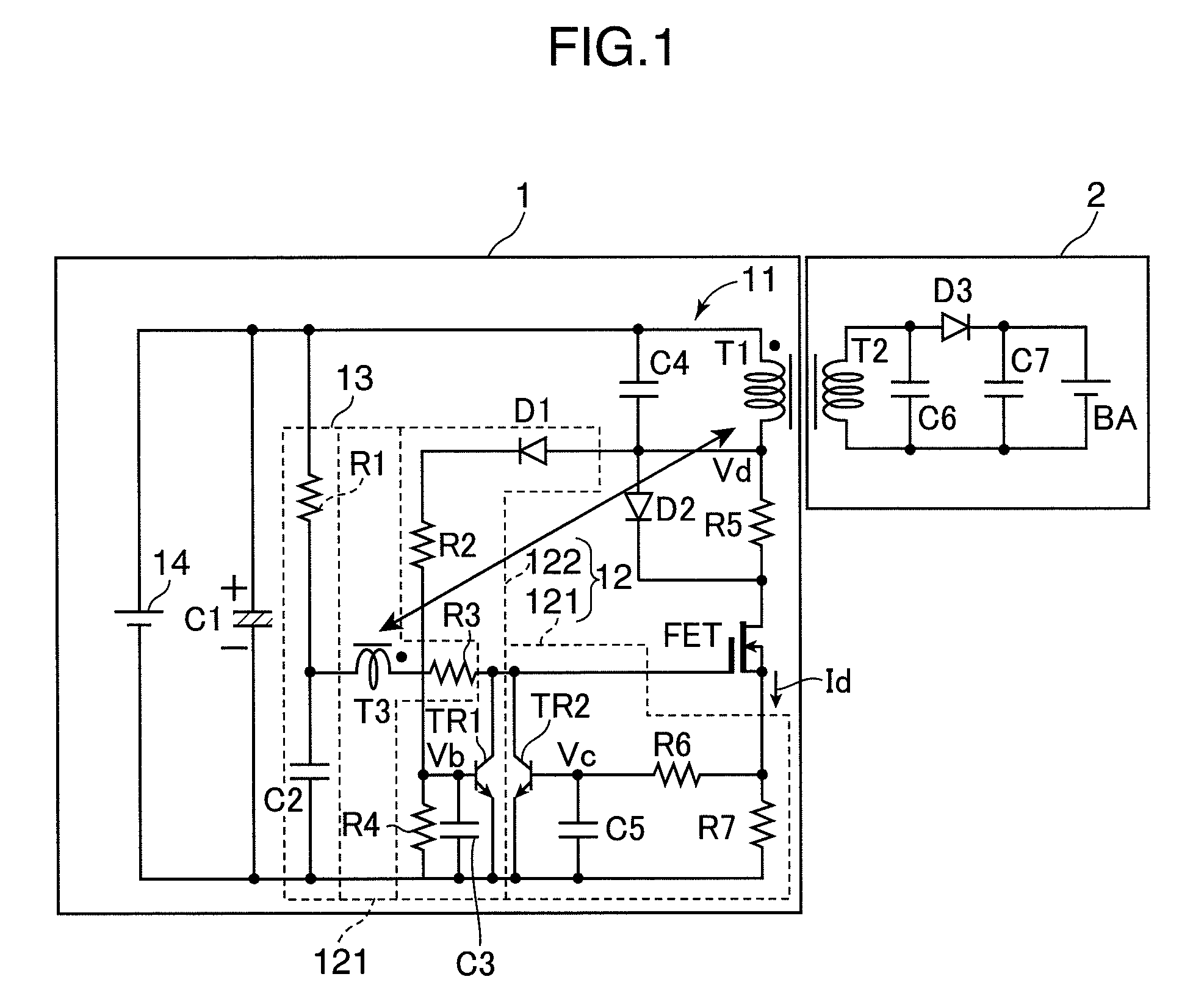 Contactless power transmission circuit