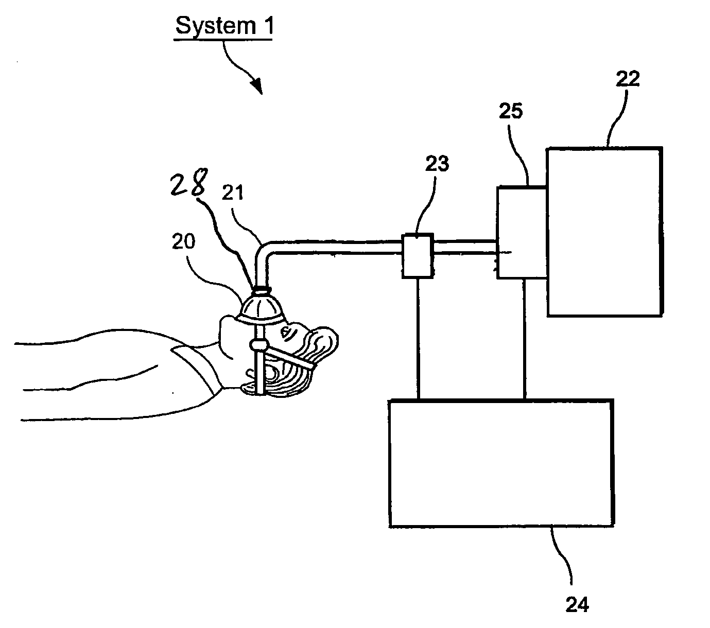 Positive airway pressure system and method for treatment of sleeping disorder in patient