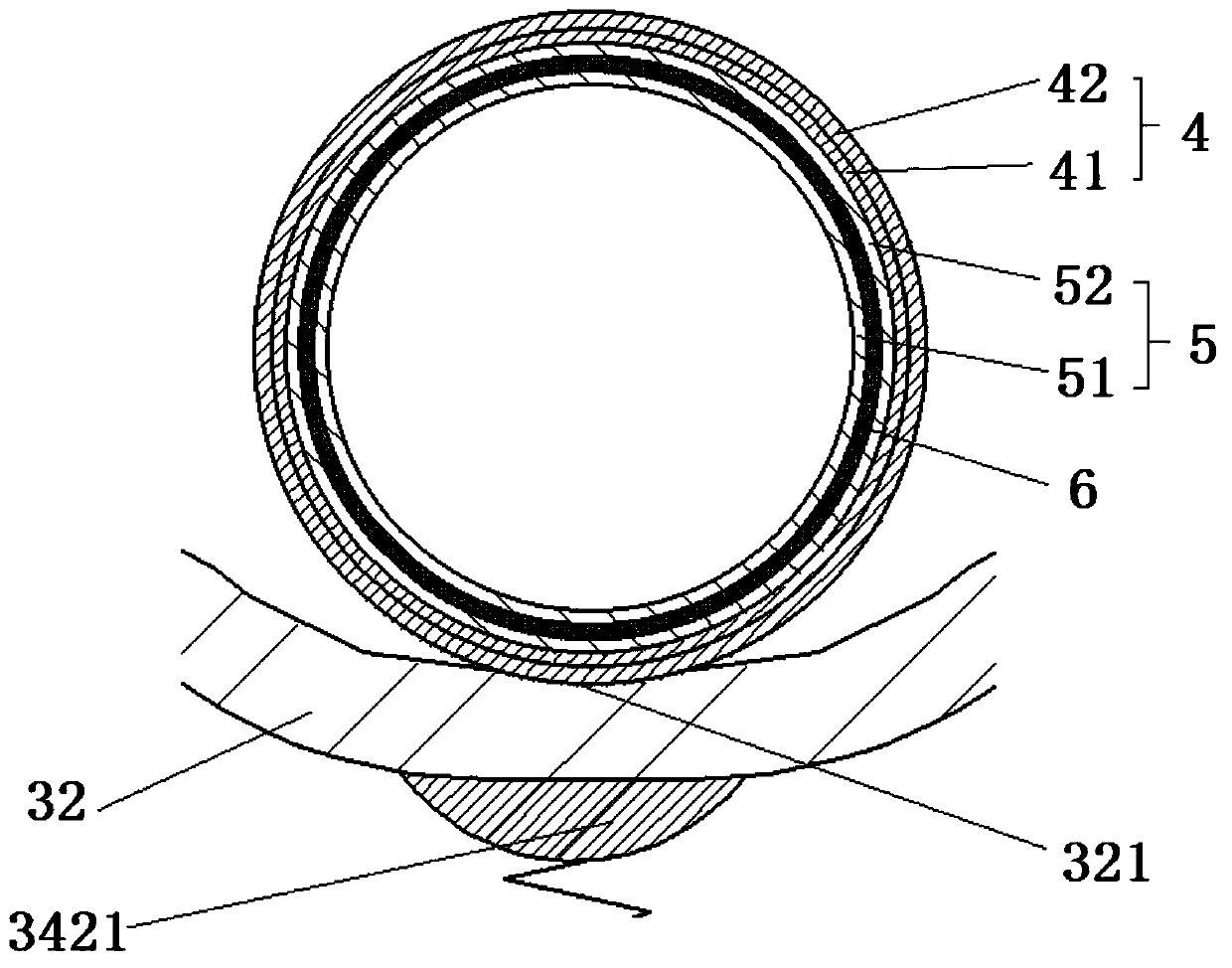 Tensile fireproof flame-retardant cable