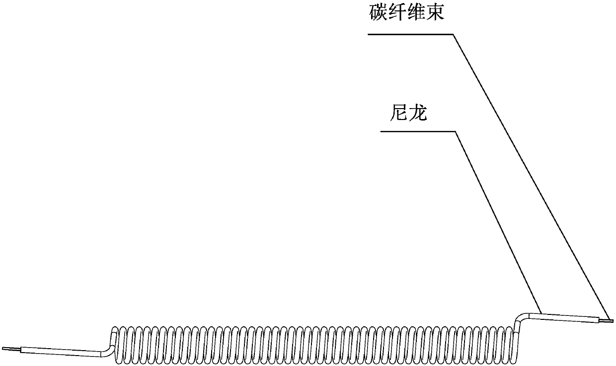 Functional composite wire based on carbon fiber reinforced nylon and electrothermal drive element made of functional composite wire