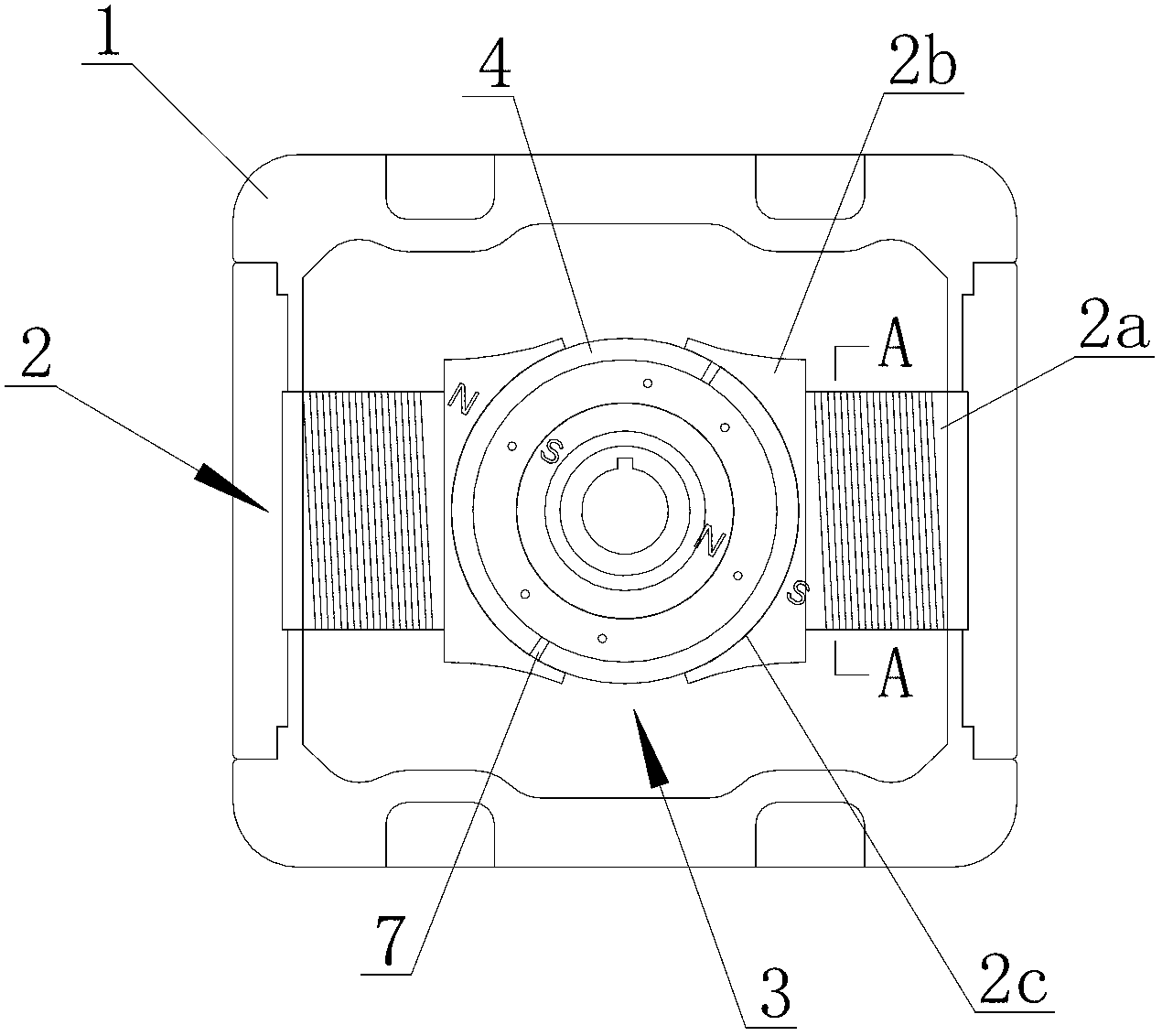 Low-speed large-torque permanent magnet brushless motor