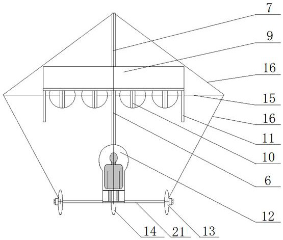 A Method for Realizing Vertical Take-off and Landing and Horizontal Flight with Segmented Bottom Drive Type Wing